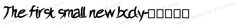 The first small new body字体转换